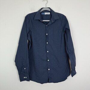 Old Navy Blue Polka Dot Pro Signature Fit Regular Fit Go Dry 16 3/4-34” Small